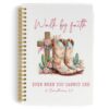 YLZlhb Christian Cross Western Cowgirl Spiral Notebook Journal 5.5x8.3 Inch