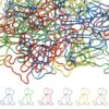 Ymapinc 60pcs Dog Shaped Paper Clips, Fancy Fun Decorative Multicolor Paperclips Cute Animal Paper Clips, Office Supplies Dog Bookmark Binder Clip for Women Men