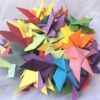 YMASELA 40pcs Colorful Peace Dove Paper Decorations,Folded Handmade Origami Birds Love Party Decor for Wedding Bridal Shower Baby Shower, Birthday Engagemen Decoration Party Supplies