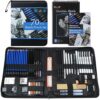 YMGSCC 70-piece Sketch Set Drawing Professional Art Brush Sketching Color Pencil Full
