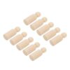 Ymiko for Crafts Peg 10pcs 75mm Male DIY Painting Dolls - Wooden Figure Toy Craft for Kids - Safe, Creative & Fun DIY Art Projects