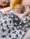 YnM Weighted Blanket Kids(36"x48" 5lbs) Washable Soft Heavy Blanket Throw for All-Season Weighted Blanket for Sleeping,Throw Size Breathable Blanket with Premium Glass Bead(Cat)