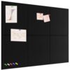 YODOYO 6-Piece 12-inch x 12-inch Felt Bulletin Board, Black