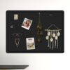 YODOYO Felt Bulletin Board/Vision Board, 36 x 24 inches, Black