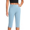 Yoga Pants with Pockets for Women High Waist Tummy Control Carip Pants