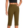 Yoga Pants with Pockets for Women High Waist Tummy Control Carip Pants