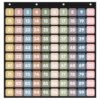Yoink Hundreds Pocket Chart with 120 Double-Sided Cards, 1-100 Boho Number Pocket Chart for Classroom, Homeschool Counting, Teacher Supplies(Black)