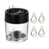 YOKIVE Paper Clip Teardrop Bookmark Holder Bronze, 40Pcs | Small Cute Rust-Proof Metal with Black Magnetic Box for Office Home Wedding Photo Crafts Document Note Desk Organizer