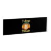 Yoladsume I Accept Bitcoin Transparent Acrylic Desk Nameplate Durable Shatter-Resistant Personalized Desk Decor