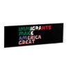 Yoladsume Immigrants Make America Great Transparent Acrylic Desk Nameplate Durable Shatter-Resistant Personalized Desk Decor