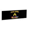 Yoladsume Us Corporal Kosovo Veteran Transparent Acrylic Desk Nameplate Durable Shatter-Resistant Personalized Desk Decor
