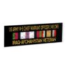 Yoladsume Us W-5 Chief Warrant Officer 5 W5 Cw5 Iraq-Afghanistan Veteran Transparent Acrylic Desk Nameplate Durable Shatter-Resistant Personalized Desk Decor