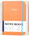 Yoment B5 Spiral Notebook, Hardcover, College Ruled, 200 Pages, 100 GSM
