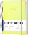 Yoment B5 Spiral Notebook, Hardcover, College Ruled, 200 Pages, 100 GSM