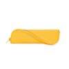 YONBEN Pencil Case Lightweight and Cute Pencil Pouch Slim and Stylish Thin (Yellow,Oxford cloth)