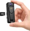 YONETE Mini Keychain Digital Camera with 32GB Card G13 - Yellow