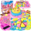 YongnKids Sensory Bin Cake & Ice Cream Sandbox for Kids Girls 3+