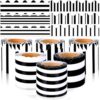 Yoonotee 6 Rolls 197 ft Black and White Bulletin Board Border for Classroom