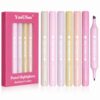 YOOUSOO Pastel Highlighters, 6 Pack Soft Color Dual Tip Highlighter Pens