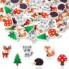 Yopyame 60Pcs Woodland Animal Mini Eraser for Kids Bulk Assorted Novelty Pencil Eraser Cute Puzzle Erasers Desk Pet Back to School Classroom Prizes Student Homework Rewards Gift Filling Party Favors