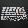 Yosoo 64pcs Plastic Gear Set ABS DIY Robot Toy Parts Pulley Shaft Sleeve with 10 Spindle Teeth 11 Crown Gear 12 Single Layer 19 Double Pulley 2 for Gearbox Motor