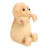 Yosoo Health Gear Dog Sticky Note Holder Cute Sticky Note Holder Hand Engraved Resin Dog Dispenser Lifelike Desk Decor for Office School Supplies Memo Stand