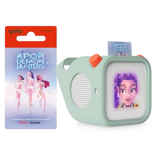 YOTO Player Kpop Demon Hunters Bundle - Screen-Free Audio Player, Kpop Demon Hunters Audio Card & Frog Soup Adventure Jacket | Stories, Music & More (Ages 5+)