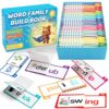 YOTOY 30 Read and Rhyme Flip Books, Word Family ABC Vocabulary Flashcards, Phonics Flash Cards, Kindergarten Sight Word - Learn to Read Activity Games, Toys for Kids Toddlers Ages 2 3 4 5 8 Years Old