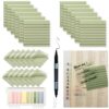 YOUDEFUL 800Pcs Transparent Sticky Note, Green Clear Sticky Note with Line