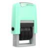 YOUTHINK Self Inking Date Stamp with Crystal Clear Imprints and Fast Drying for Office Use, English Date Stamp, Automatic Rubber, Compact Stamper (Green)