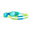 Youth Swim Goggles with Blue - Green Tie - Dye Design for Kids - Anti - Fog, Leak - Proof, Comfortable Fit