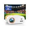 YOWHICK Mini Projector for iPhone, Native 1080P HD Projector, Portable Projector, Movie Projector Compatible with Android/iOS/Windows/TV Stick/HDMI/USB