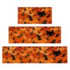 Yoyuspy Fall Kitchen Rugs Set of 3- Fall Pumpkin Hallween Cat Kitchen Mats with Diamond Velvet Silicone Base, Autumn Thanksgiving Decorations for Home Kitchens 16x31 16x47 16x59 Inch