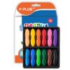 YPLUS Toddler Crayons, 12 Washable Easy-Grip Peanut Crayons, No Toxic