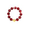 YQYSRJLS Chunky Beaded Colorful Necklace Bracelet for Women Statement Boho Summer Beachy Trendy Acrylic Resin Beads Jewelry (Red Bracelet)