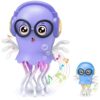 YsyYey Kids Toy Dancing Jellyfish, Interactive Crawling Jellyfish Bump and Go Toy with Music & Lights, Sensory Tummy Time Toys for Toddlers 3-12 Years, Kids Birthday Easter Gifts for Boys Grils