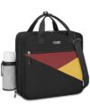 Ytonet Zipper Binder Bag, 3 Inch 3 Ring Binder with Zipper D-Ring Fit 14 in Laptop, 700 Sheets Capacity Zippered Binders with Shoulder Strap & Removable Ring Pad for Middle School Student Boy, Black