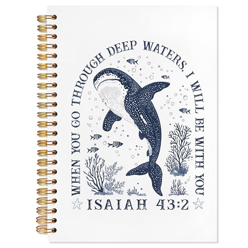 YTRGI Shark Bible Notebooks for Note Taking, Shark Gifts, Shark Christian Office Supplies, Christian Journaling Notebook, Scripture Journals for Writing, Prayer Journal for Woman 5.5x8.3