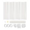 YUASDUU 5" 17Ft PVC Decor Line Set Cover Kit, Mini Split line Set Cover