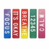 Yunhgft Sensory Stickers for Kids and Adults, Textured for Relief, with Breathing Exercise Designs, 5 Pieces, 5 Different Designs