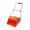 YunJove Wheeled Dustpan Lobby Dustpan Garbage Collector with Lid Windproof Design Stainless Steel Reinforced PP Four Wheels Upright Use Suitable for Janitors Factories Bus Outdoor
