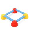 Yunmeryker Balance Beam g -6, Indoor Outdoor Sensory Toy Obstacle Course, 8-piece set (4 large circles, 4 straight boards)