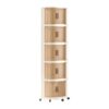 Yunmeryker Corner Rolling Storage Trolley Multipurpose Utility Cart Triangle Utility Trolley , 5 Tier