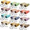 Yunsailing 12 Pcs Kids Binoculars Shockproof Mini Compact Binoculars for Kids Ages 3-12, Bulk Toddler Gifts for Vbs Activities Classroom Bird Watching Camping Outdoor Play (Colored)