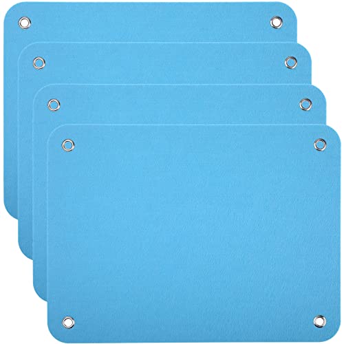 Yunsailing 4 Pieces Felt Board for Toddlers Classroom Flannel Board Stories for Preschool Homeschooling, Kids Felt Story Activity Wall Hanging Children Birthday Gifts, 11.8 x 15.75 Inch (Blue)