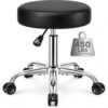 YUNSCEND Heavy Duty Rolling Stool with Wheels, 450 lb Capacity