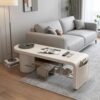 YUNSEU End of Bed Bench with Storage,Shoe Rack Bench with Soft Cushion,