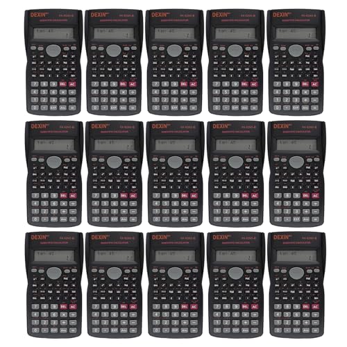 YUQILIN 16 Pack 2 Line Engineering Scientific Calculator, Basic Construction Multi-Function Large Display Pocket Calculators Ideal for Office School Teacher Student Finance Math Chemistry Bussiness