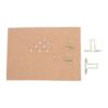 YUYUETIME 1set Double-Sided Small Desktop Cork Board with Stand Matte Anti-Glare Photo Display Pin Board for Office School Home Space-Saving Vertical Cork Bulletin Organizer