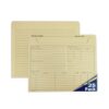 YvnShine Project File Jackets with Preprinted Tracking Layout, 3-Sided Secure Storage, Straight Cut Tab, Letter Size Heavy Duty Manila File Folders with Note Lines, 25 Pack for Office Organization